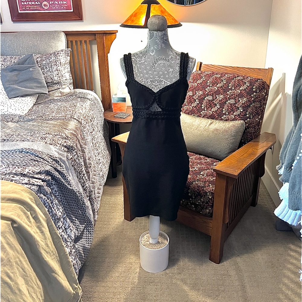 Guess Black Midi Dress